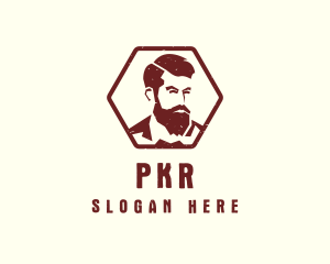 Beard Man Gentleman logo design