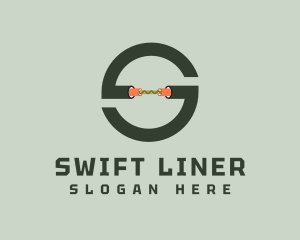 Cable Wire Letter S logo design