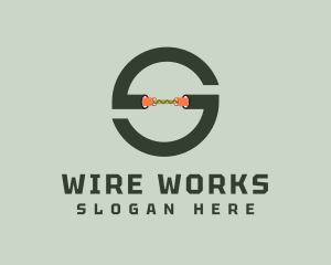 Wire - Cable Wire Letter S logo design