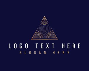 Triad - Pyramid Triangle Investment logo design