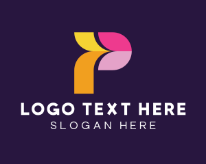 Lettermark - Creative Digital Letter P logo design