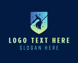 Cleaning - Cleaning Squeegee Mop logo design