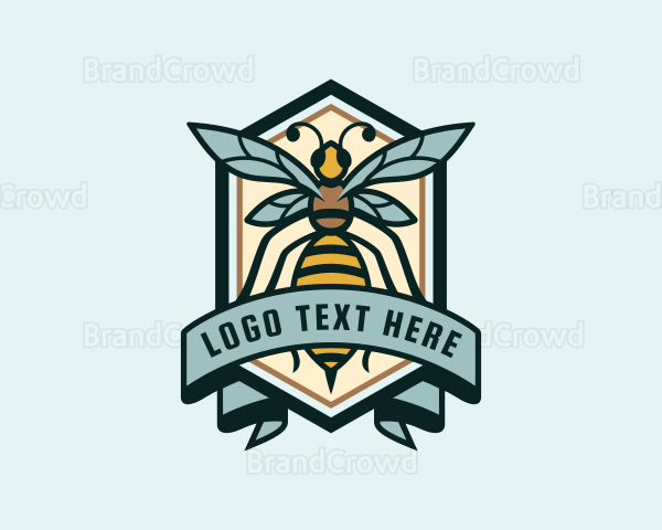 Hornet Bee Insect Logo