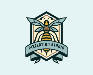 Hornet Bee Insect Logo