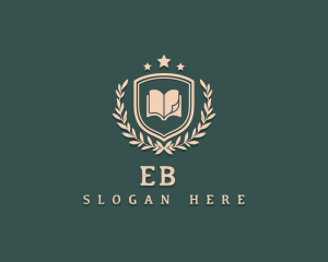 School Library Book Logo