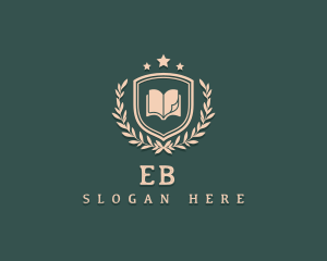 Tutor - School Library Book logo design