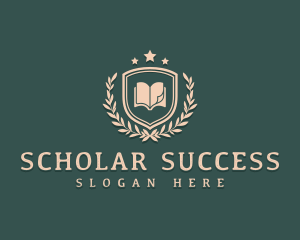 Scholarship - School Library Book logo design