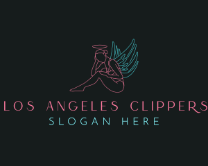 Beauty Lady Angel logo design