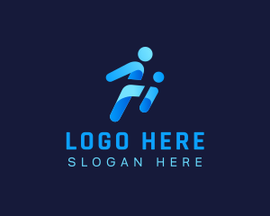 Person - Football Fitness Athlete logo design