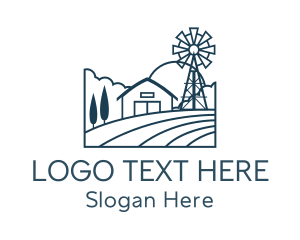 Agriculture Crop Farmhouse Logo