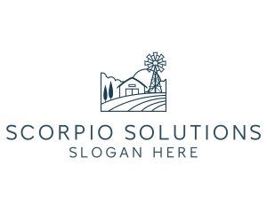 Agriculture Crop Farmhouse logo design