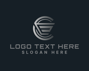 Letter Ce - Digital Cyber App logo design