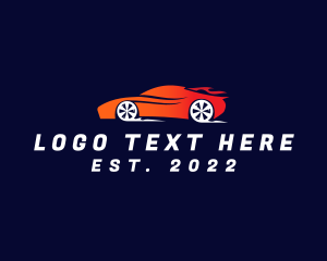 Automobile - Flaming Sportscar Automobile logo design