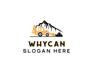 Mountain Excavator Contractor Logo