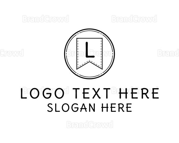 Bookmark Badge Flag Logo