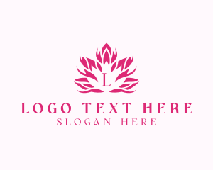 Botanical - Organic Flower Lotus logo design