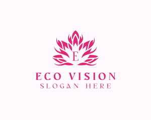 Organic Flower Lotus logo design