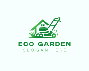 Lawn Mower Landscaping logo design