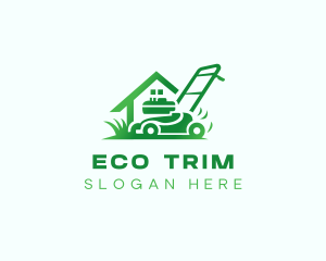 Lawn Mower Landscaping logo design