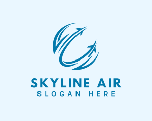 Airline - Blue Airline Tourism logo design