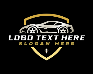 Automobile Sedan Detailing Logo