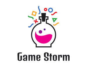 Test Tube Lab Gaming  logo design