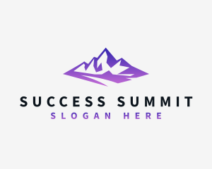 Mountain Peak Nature  logo design