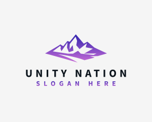 Mountain Peak Nature  logo design