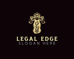 Lawfirm - Female Justice Scale logo design