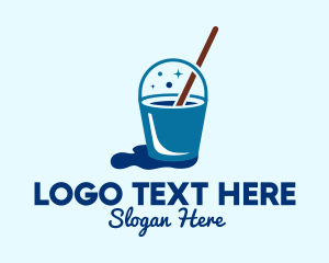 Hygiene - Cleaning Mop Bucket logo design