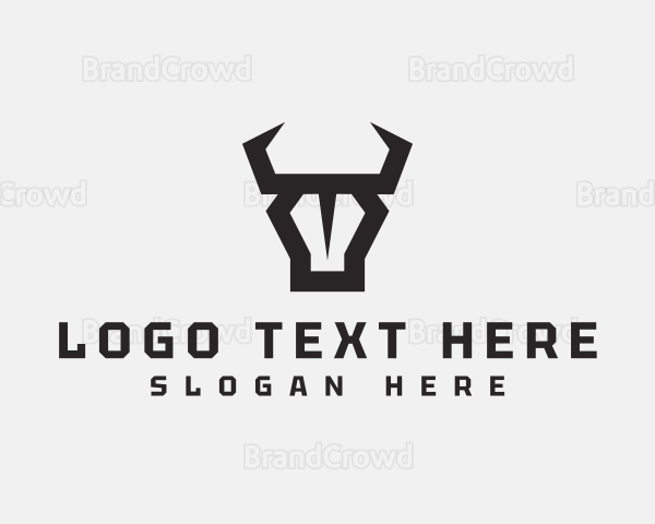 Bull Horn Bison Logo