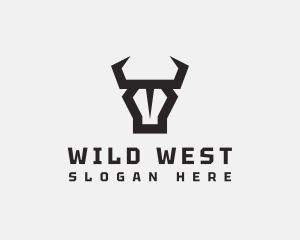 Bull Horn Bison logo design