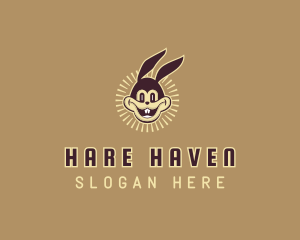 Hare - Rabbit Hare Cartoon logo design