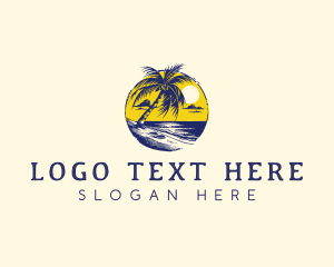 Surfing - Beach Resort Travel logo design