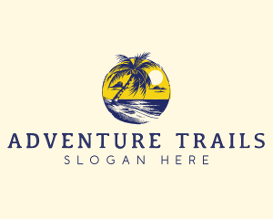 Beach Resort Travel logo design