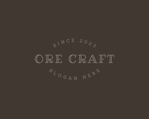 Simple Craft Business logo design