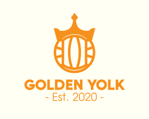 Golden Water Polo Crown logo design