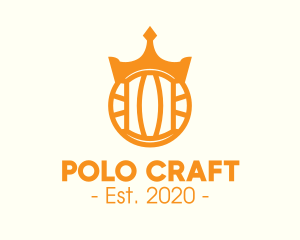 Golden Water Polo Crown logo design