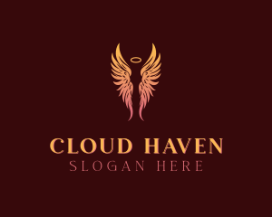 Heaven - Wings Angel Heaven logo design