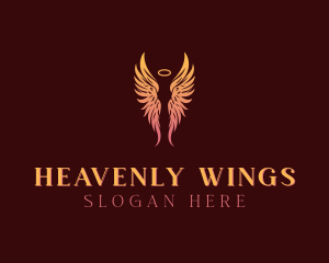 Wings Angel Heaven logo design