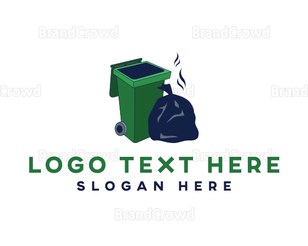 Trash Garbage Bin Logo