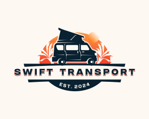 Transportation Travel Van logo design