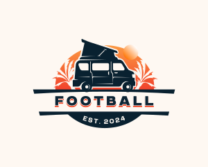 Camping - Transportation Travel Van logo design