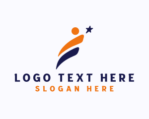 Person - Leadership People Star logo design