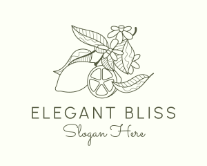 Organic Lemon Leaf Logo