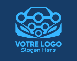Vehicle - Blue Car Mechanic logo design