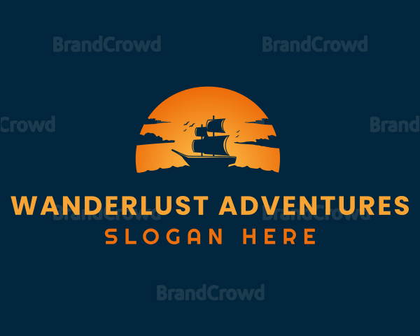 Sail Ship Adventure Logo