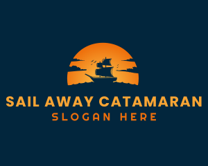 Sail Ship Adventure logo design