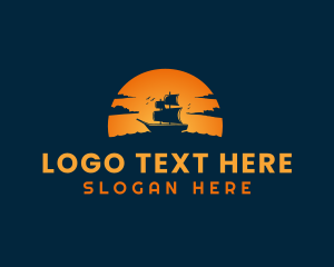Ocean - Sail Ship Adventure logo design