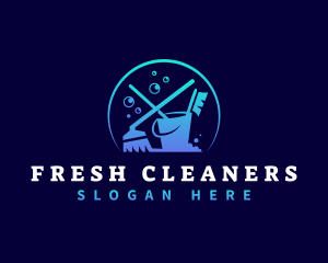 Housekeeping Disinfection Cleaner logo design